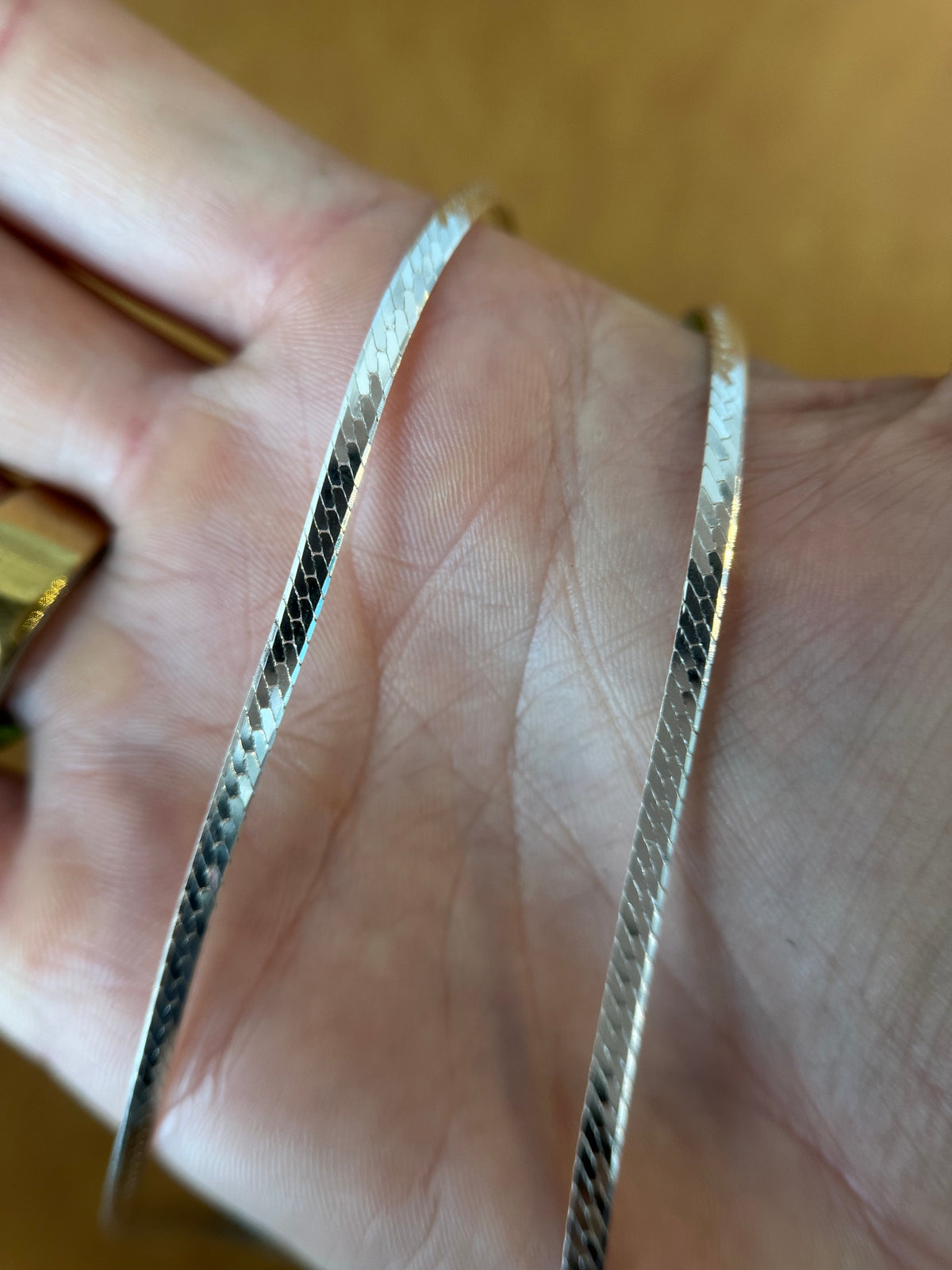 Silver Herringbone Chain