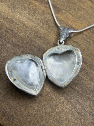 Antique Victorian Silver Heart Locket