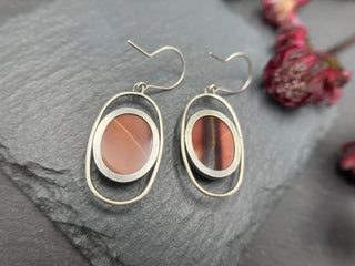 Mookaite Jasper Halo Dangles