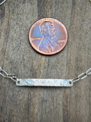 Scattered Diamond Bar Bracelet