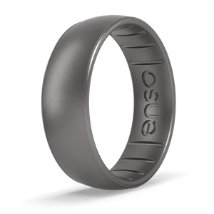 Elements Classic Silicone Ring: Platinum