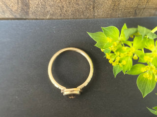 Gold Salt & Pepper Diamond Edge Ring