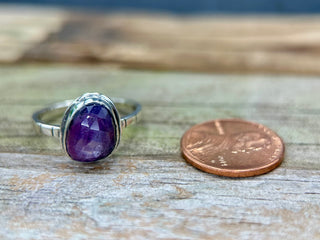 Purple Silk Sapphire Ring