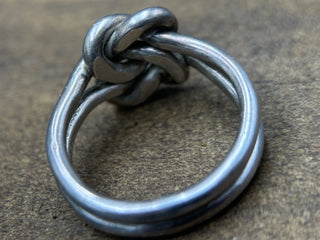 Silver Double Knot Ring