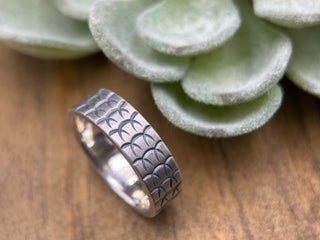 Silver Dragon Scales Ring