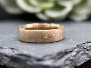 Mokume Gane Ring - Rose Birch