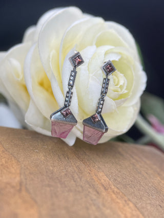 Deco Sapphire Earrings