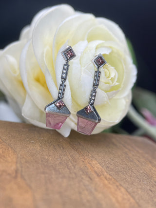 Deco Sapphire Earrings