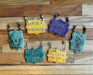 Ceramic Plaques with Beaded Wires