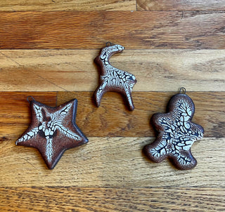 Ceramic Crackle Ornaments