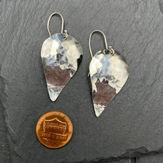 Hammered Drop Earrings