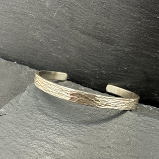 Hammered Sterling Silver Bracelet