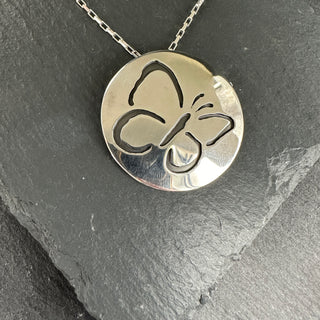 Butterfly Outline Necklace