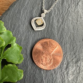 Nest Pendant with Diamonds