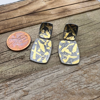 Elongated Cushion Post Earrings