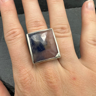 Pink and Blue Sapphire Ring
