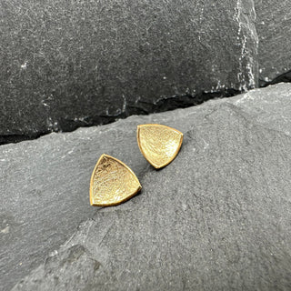 Curved Triangle Earrings