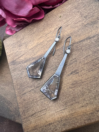 Quartz Prism Dangles