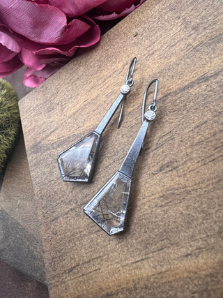 Quartz Prism Dangles