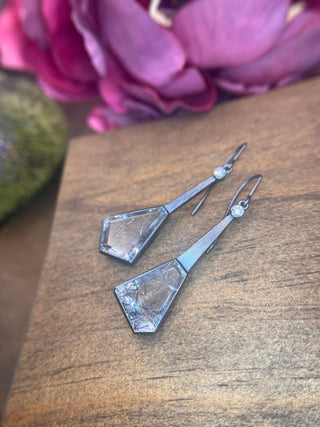 Quartz Prism Dangles