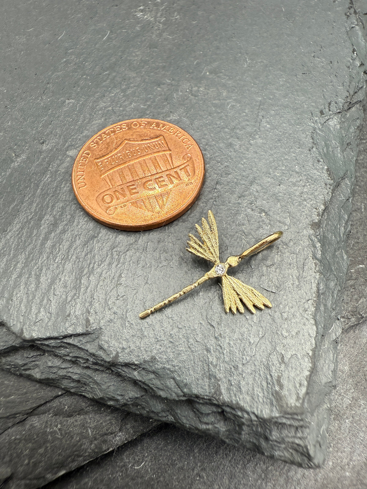 Tiny Dragon Fly Charm