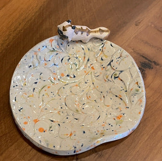 Ceramic Pattern Tray in Multi-color