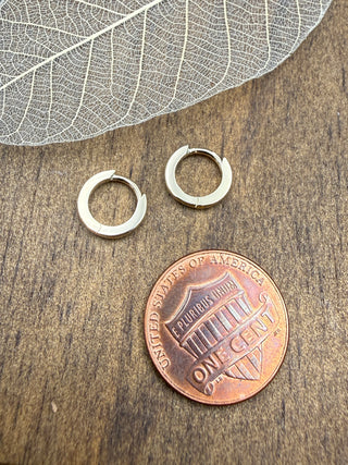 Gold Huggie Hoops