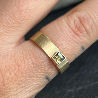 Squared Sapphire Band