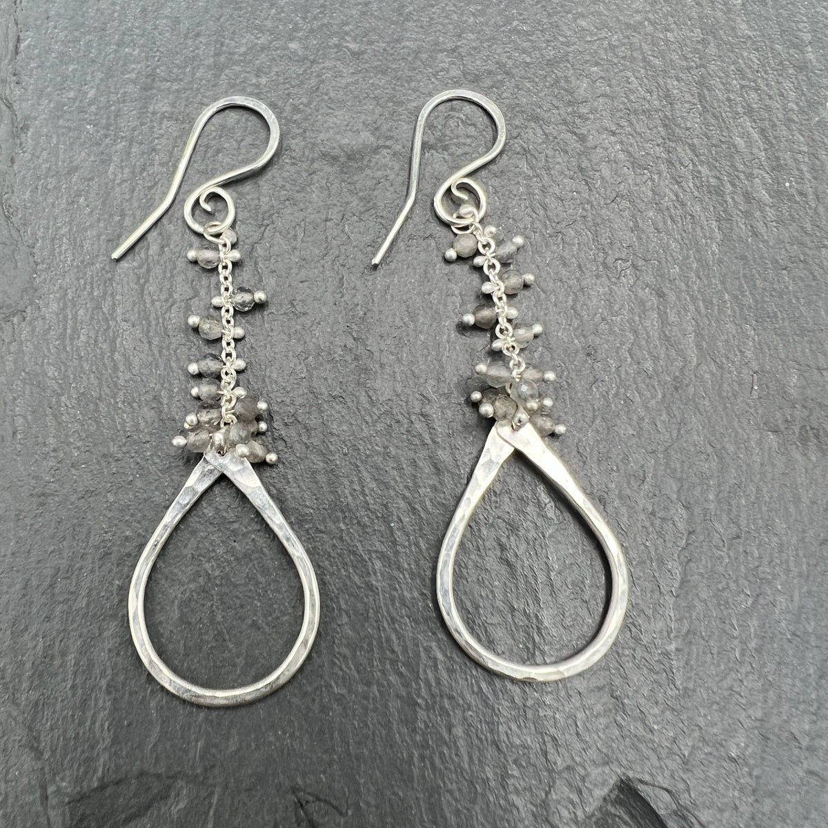 Labradorite Sterling Silver Tear Duster Earring