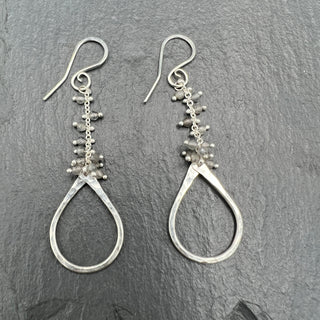 Labradorite Sterling Silver Tear Duster Earring