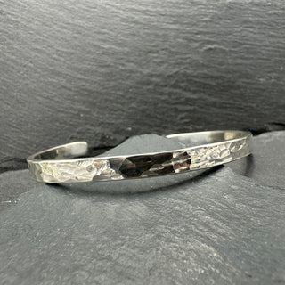 Hammered Sterling Silver Bracelets