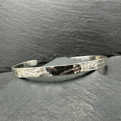 Hammered Sterling Silver Bracelets