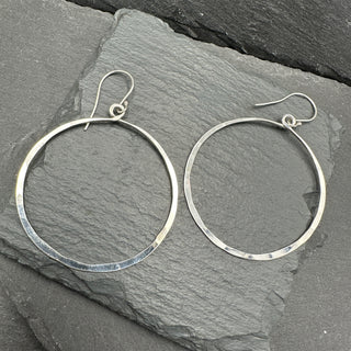 Large Twisted Circle Earrings