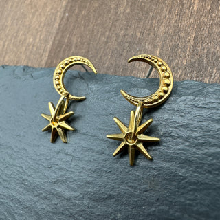 Idya Moon and Star Earrings