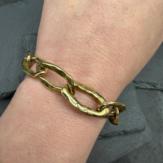 Fortuna Chunky Chain Bracelet: Brass