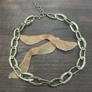 Fortuna Chunky Chain Necklace: Brass