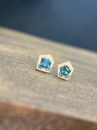 Geo Sapphire Studs