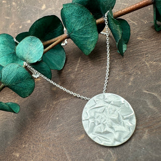 Hammered Disc Pendant