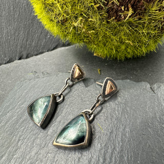 Geometric Tourmaline Earrings