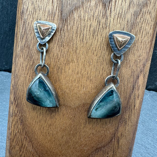 Geometric Tourmaline Earrings