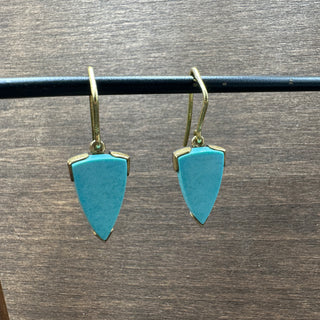 Turquoise Spearhead Earrings