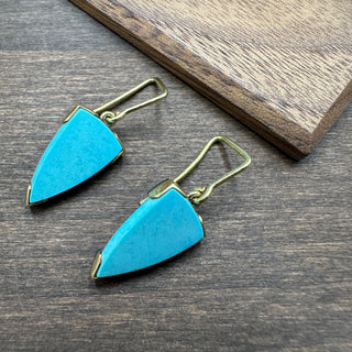 Turquoise Spearhead Earrings