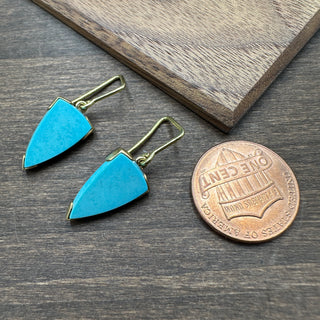 Turquoise Spearhead Earrings