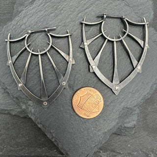Crescent Shield Earrings