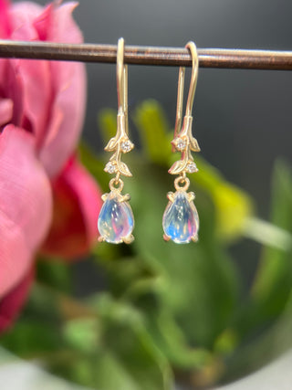 Moonstone Dew Drop Earrings
