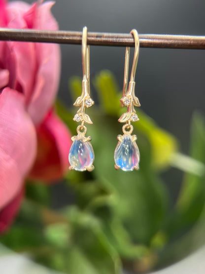 Moonstone Dew Drop Earrings