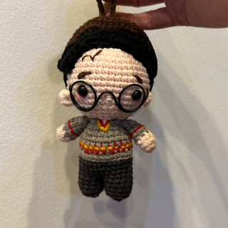 Harry the Wizard Handmade Crocheted Ornament