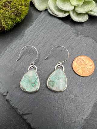 White River Turquoise Dangle Earrings