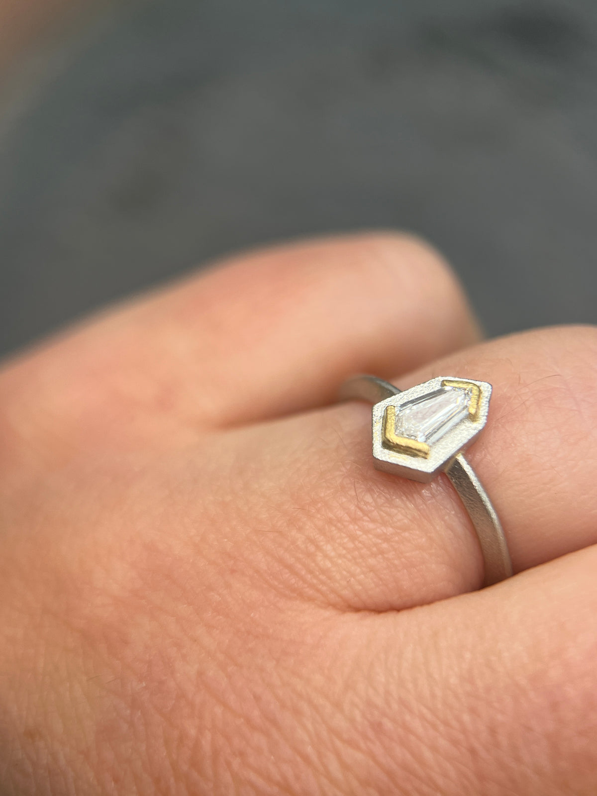 Diamond Shield Ring