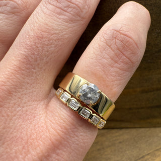 Emerald Cut Anniversary Band